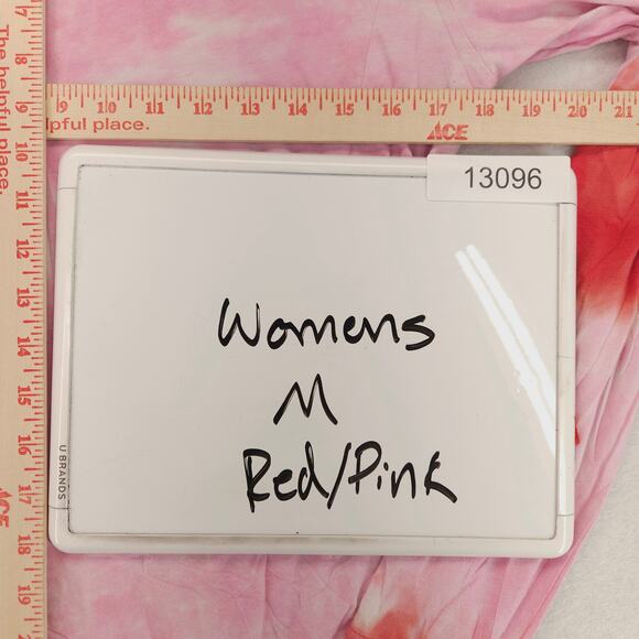 Alab Casual Long Sleeve Crew Neck Graphic T Shirt Womens Size M Red Pink - Picture 7 of 9